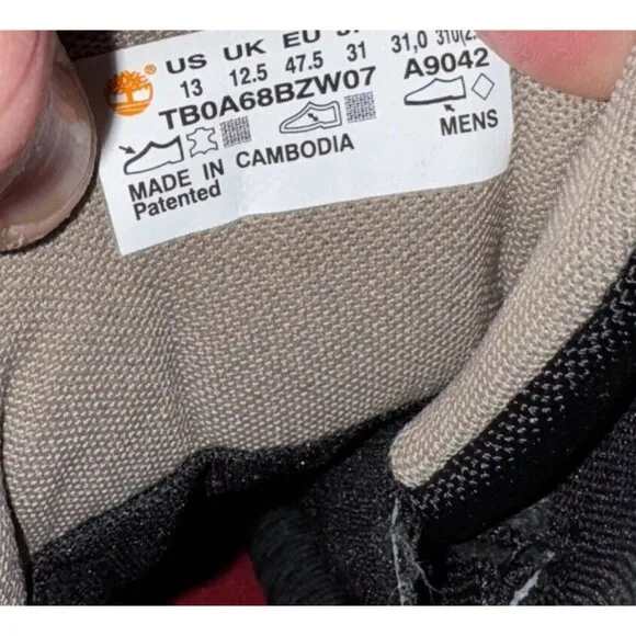Timberland Motion Scramble Mid Mens Leather WP Outdoor Hiking Boots Size 13