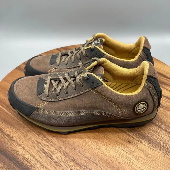 Timberland Shoes Mens Size 8.5 M Brown Leather Hiking Comfort Outdoor Sneakers
