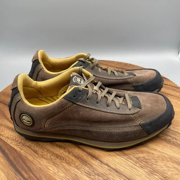 Timberland Shoes Mens Size 8.5 M Brown Leather Hiking Comfort Outdoor Sneakers