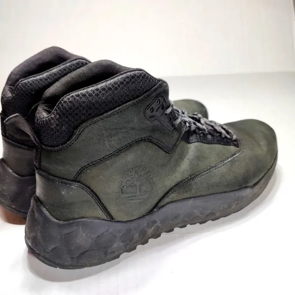 Timberland Solar Wave Black Nubuck Leather Boots Outdoor Men's Shoes Size 12
