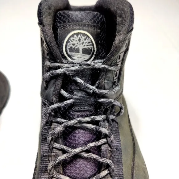 Timberland Solar Wave Black Nubuck Leather Boots Outdoor Men's Shoes Size 12