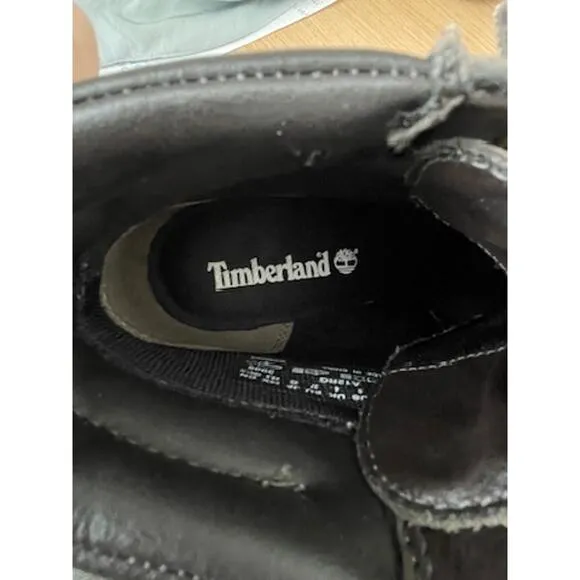 Timberland Wedge Bootie Nubuck Leather Gray Ankle Boots