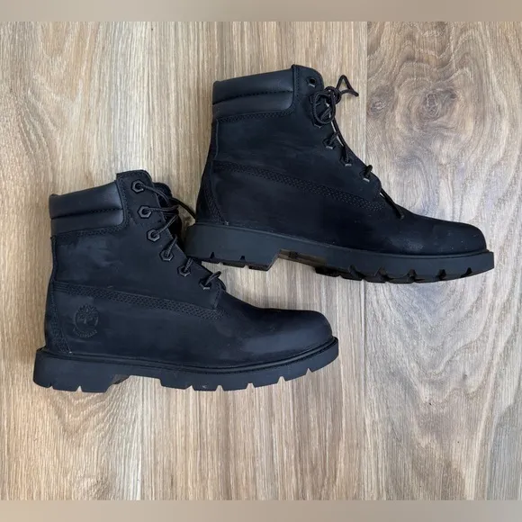 Timberland Women's Black Linden Woods 6-Inch Waterproof Boot Size 6.5 EUC
