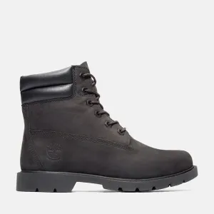 Timberland Women's Black Linden Woods 6-Inch Waterproof Boot Size 6.5 EUC