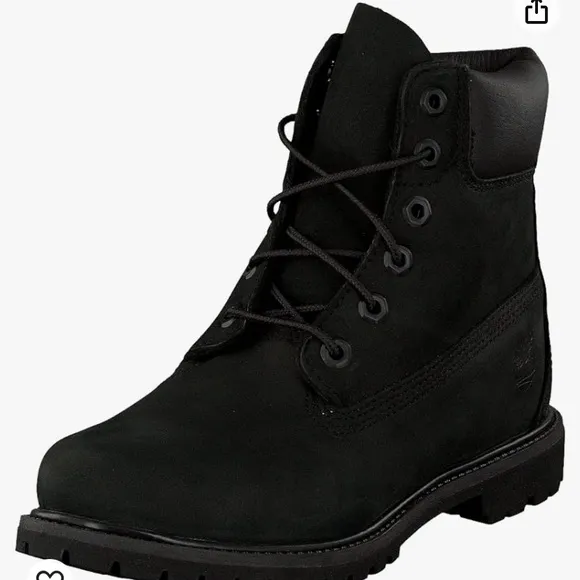 Timberland Women’s Black Premium 6&quot; Boot - Size 7.5