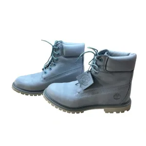 Timberland Women’s Boots Lace Up Ankle Blue Leather Waterproof Blue 8.5M