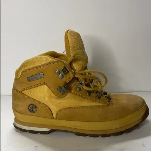 Timberland Yellow Nubuck Boots with Ankle Support