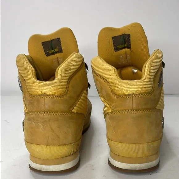 Timberland Yellow Nubuck Boots with Ankle Support