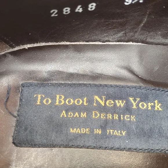 To Boot New York Italy Adam Derrick Antiqued Brown Leather Dress Oxford Shoe 9.5