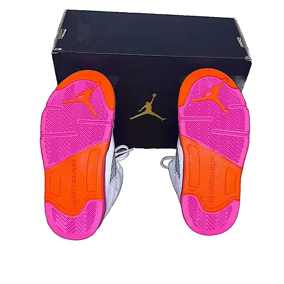 Toddler's Jordan 5 Retro White/Pinksicle-Safety Orange (725172 168) Size 9C