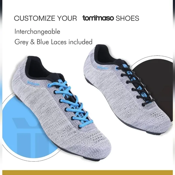 Tommaso Pista Aria knit cycling shoes, size 7