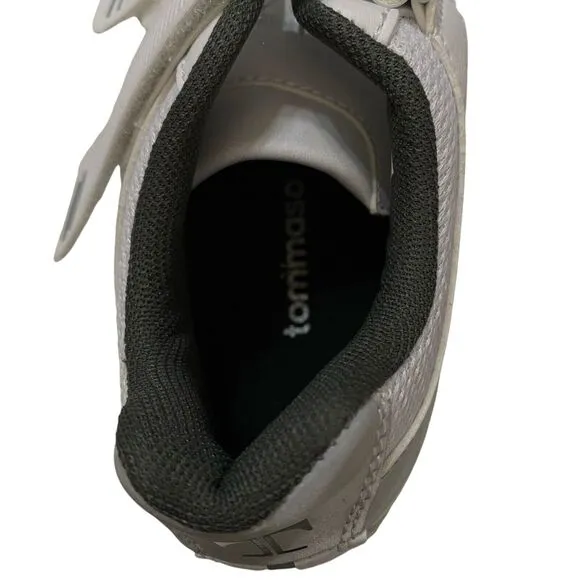 Tommaso Women's Sz 6 Pista 100 Cycling Shoes White Silver Fits Cleats 2 &amp; 3 Eu36