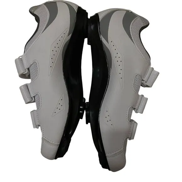 Tommaso Women's Sz 6 Pista 100 Cycling Shoes White Silver Fits Cleats 2 &amp; 3 Eu36