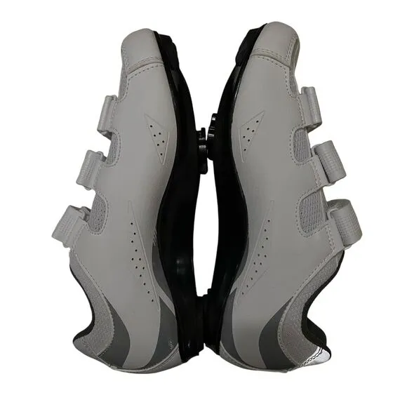 Tommaso Women's Sz 6 Pista 100 Cycling Shoes White Silver Fits Cleats 2 &amp; 3 Eu36