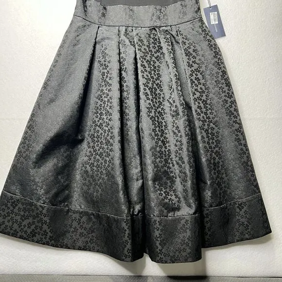 Tommy Hilfiger Essential Fit &amp;‎ Flare Dress Black size 4 Sleeveless Tank Floral