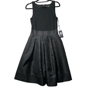 Tommy Hilfiger Essential Fit &amp;‎ Flare Dress Black size 4 Sleeveless Tank Floral