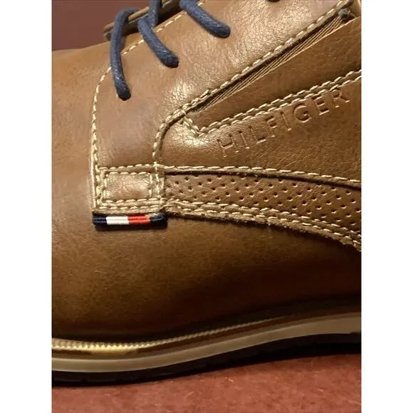 Tommy Hilfiger Men's Urban Oxford Dark Nature LL‎ Browns Sz11.5M Dress/Casual