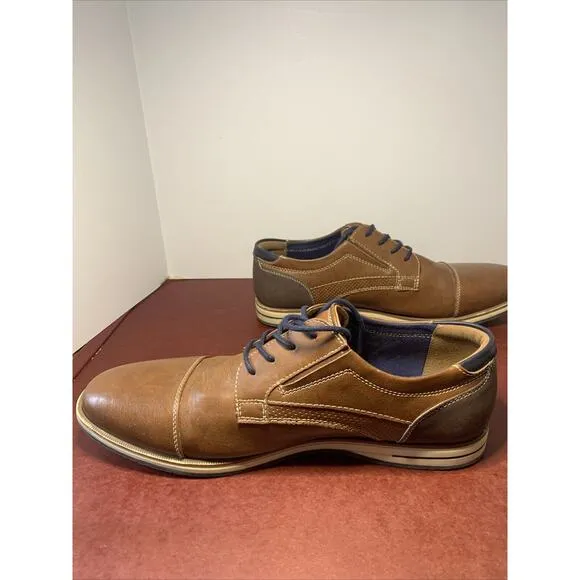 Tommy Hilfiger Men's Urban Oxford Dark Nature LL‎ Browns Sz11.5M Dress/Casual