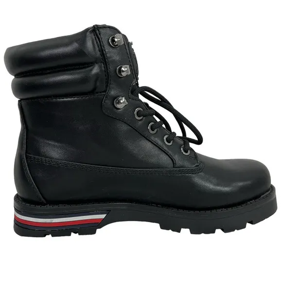 Tommy Hilfiger NEW Women's Melise Lug Sole Lace Up Faux Leather Combat Boots 6