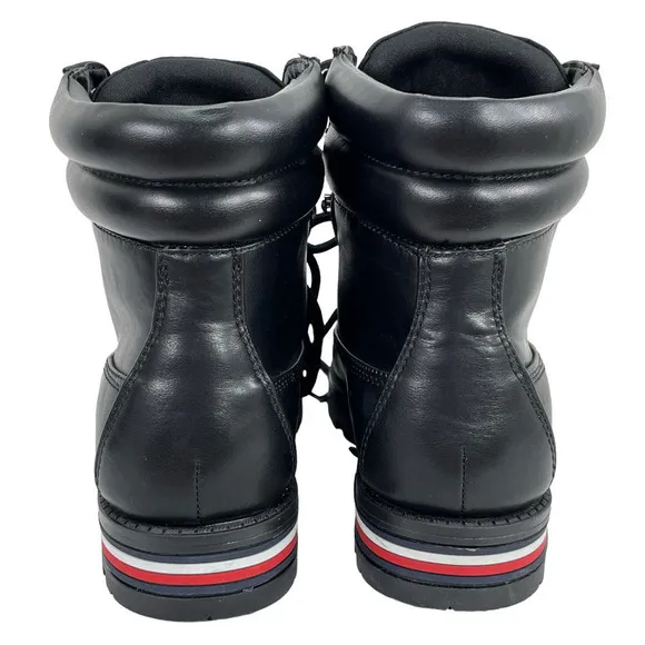 Tommy Hilfiger NEW Women's Melise Lug Sole Lace Up Faux Leather Combat Boots 6
