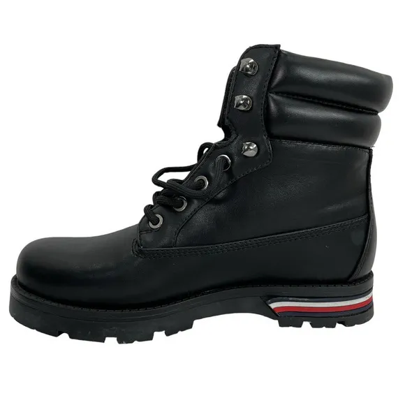 Tommy Hilfiger NEW Women's Melise Lug Sole Lace Up Faux Leather Combat Boots 6