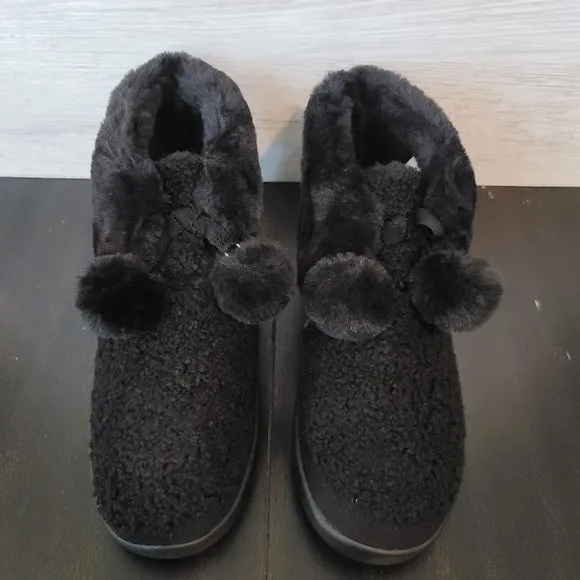 TOMS Celeste Faux Shearling Bootie Slippers