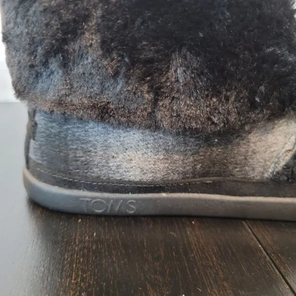 TOMS Celeste Faux Shearling Bootie Slippers