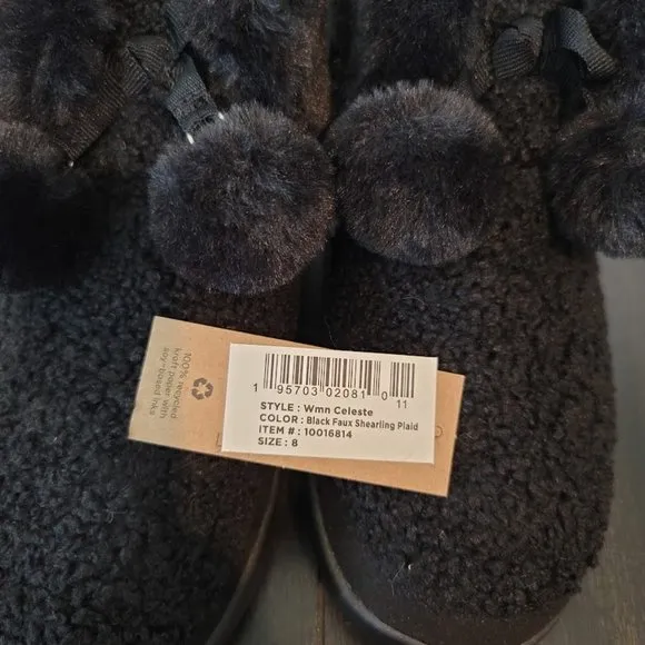 TOMS Celeste Faux Shearling Bootie Slippers