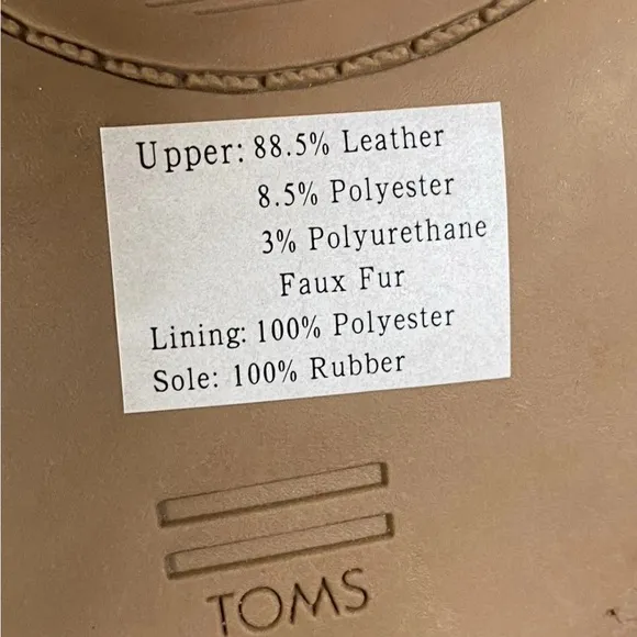 TOMS Everly Leather Women's Tan Heeled Ankle Boots Size 7.5 Neutral Comfort
