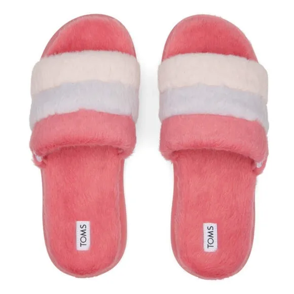 👣TOM'S 💙Mallow Slide Slippers in Rose Colorblock footwear