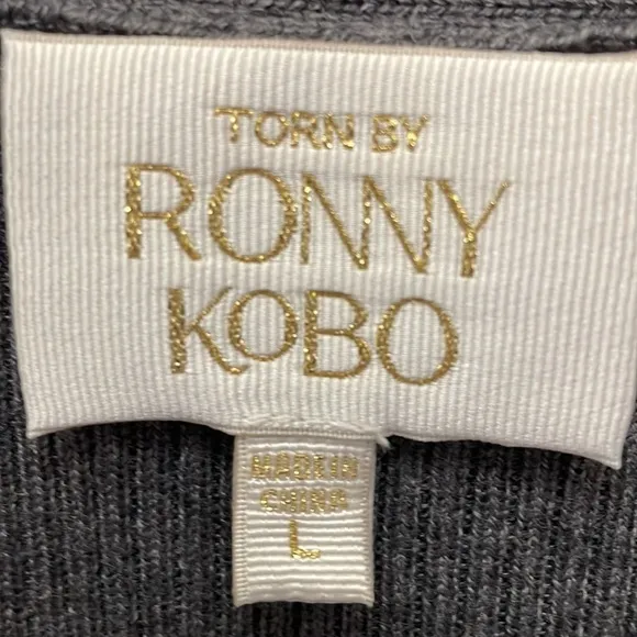 Torn by Ronny Kobo Sweater Dress Large Wool Blend Old Money Quiet Luxury New