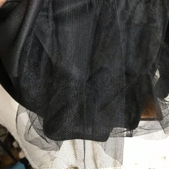 Torrid NWT Black Satin Skater Cocktail Dress Size 10