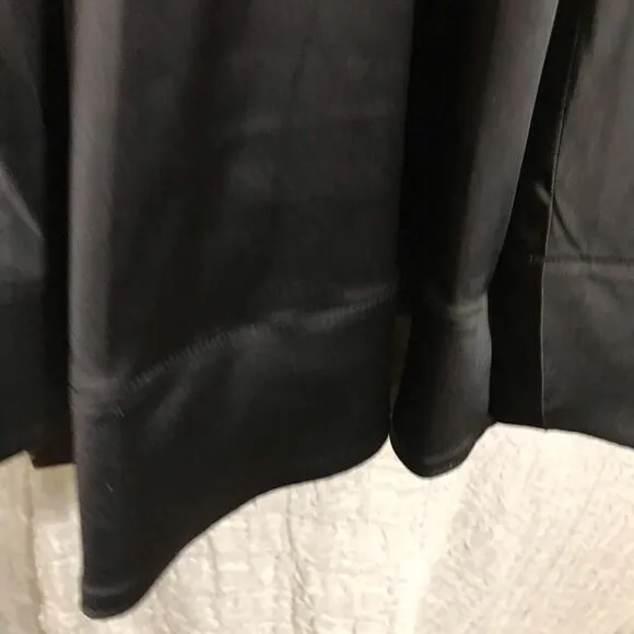 Torrid NWT Black Satin Skater Cocktail Dress Size 10