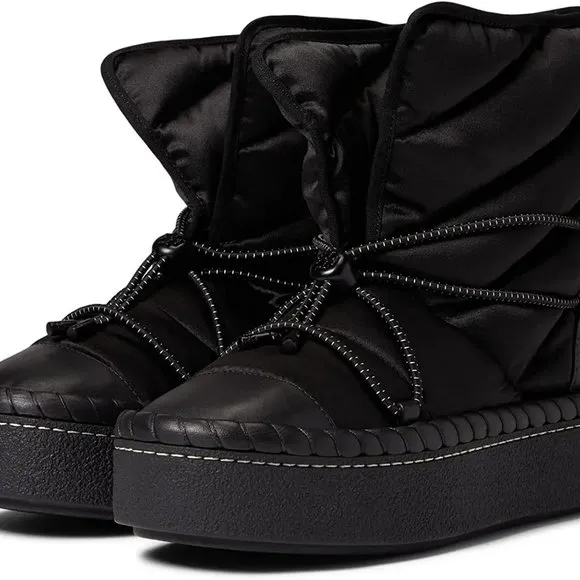 Tory Burch LEATHER TRIM SHEARLING LINING Sleeping Bag Boot BOOTIES