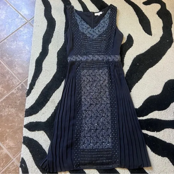 Tory Burch Navy Beaded Dress