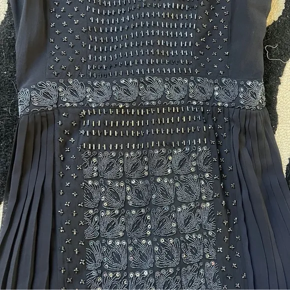Tory Burch Navy Beaded Dress
