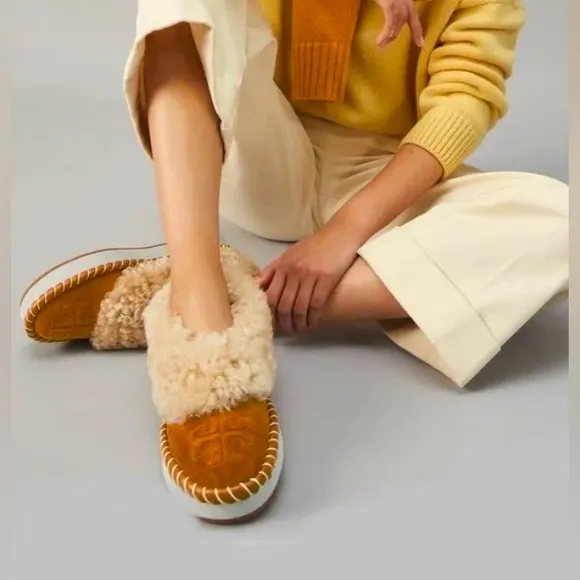 Tory Burch Women's Shearling Slippers