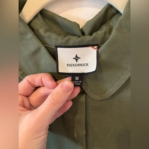 Tuckernuck Jade Green Stretch Twill Hayes Dress Medium NWOT