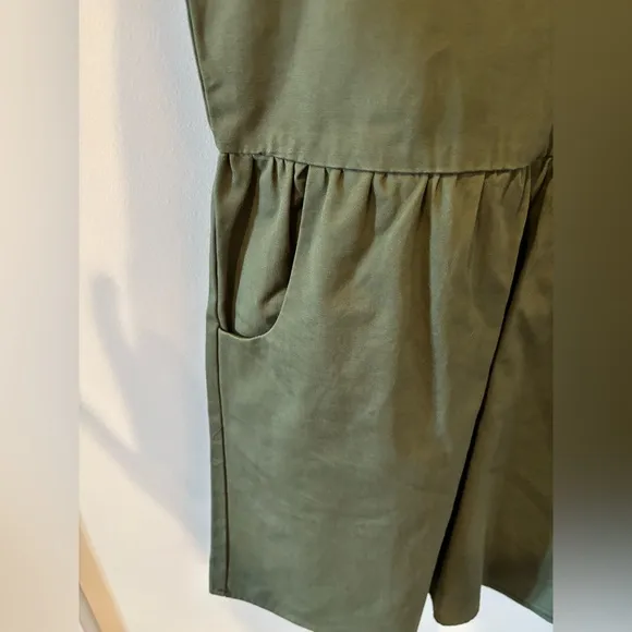 Tuckernuck Jade Green Stretch Twill Hayes Dress Medium NWOT
