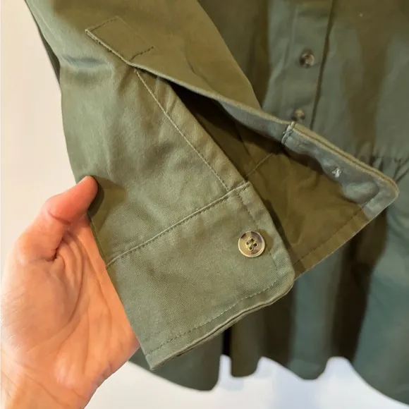 Tuckernuck Jade Green Stretch Twill Hayes Dress Medium NWOT