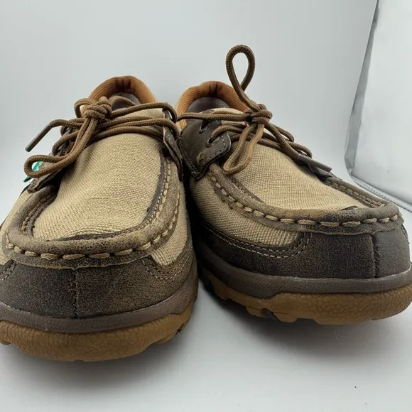 Twisted X Driving Shoes Men's Tan and Brown Casual Shoes Size 8.5
