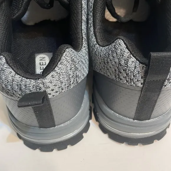 UBFEN Shoes Fabric Low Top Running Sneaker, NEW athletic Gray Black Sz EU 47