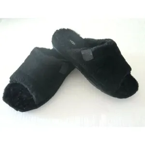 UGG 1117473 Men's Sz 10 Black Soft Fluff You Slide Slip on Casual Slippers