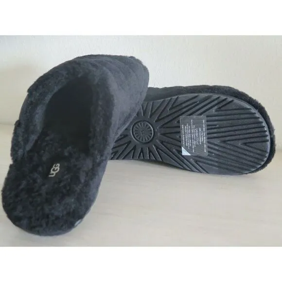 UGG 1117473 Men's Sz 10 Black Soft Fluff You Slide Slip on Casual Slippers