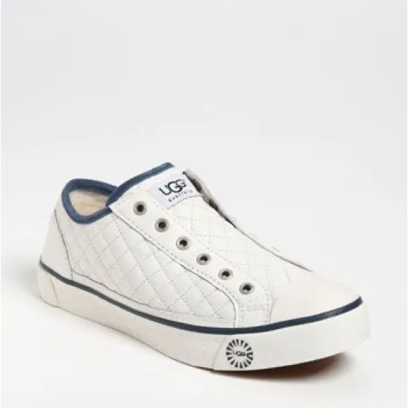 UGG 2025 womens White Quilted Slip-On Shoes