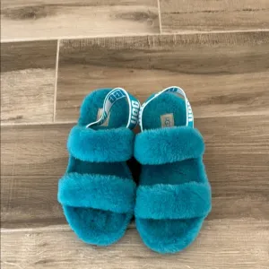 Ugg 8 Oh Yeah slide slippers Aquatic Blue