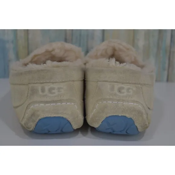 UGG Australia Ascot Men's Size 9 Suede Shearling Slippers 5775 Loafers Moccasins