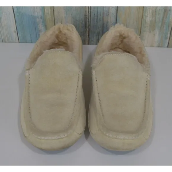 UGG Australia Ascot Men's Size 9 Suede Shearling Slippers 5775 Loafers Moccasins