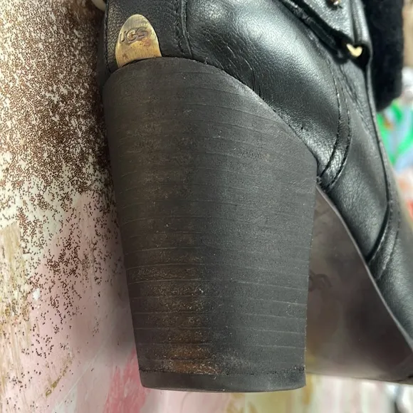 UGG Australia Jayne Black Stout boots 9.5