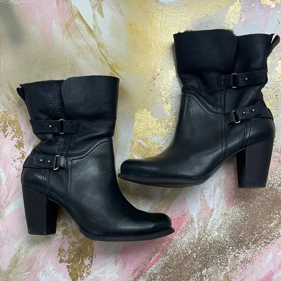 UGG Australia Jayne Black Stout boots 9.5